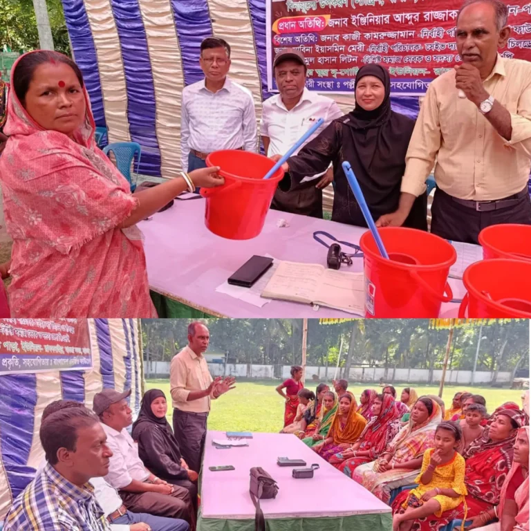 মাগুরা  টয়লেট ও উপকরণ বিতরণ অনুষ্ঠান অনুষ্ঠিত