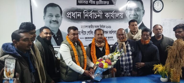 রেমিট্যান্স যোদ্ধা এনায়েত হোসেনের সঙ্গে বিএনপির প্রার্থী জহির উদ্দিন স্বপনের সাক্ষাৎ
